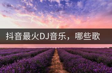 抖音最火DJ音乐，哪些歌曲成为了经典？-羽哥资源吧