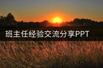 班主任经验交流分享PPT《做一名有温暖的班主任》-千羽教务资料网