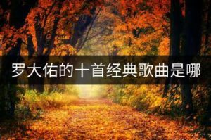 罗大佑的十首经典歌曲是哪些？-千羽教务资料网