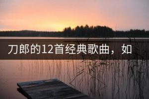 刀郎的12首经典歌曲，如何在线欣赏？-千羽教务资料网