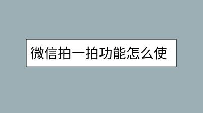 微信拍一拍功能怎么使用？有哪些隐藏的小技巧？-千羽学社