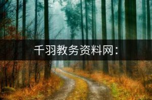 千羽教务资料网：4万+海量教师课件资料，实时更新！-千羽教务资料网
