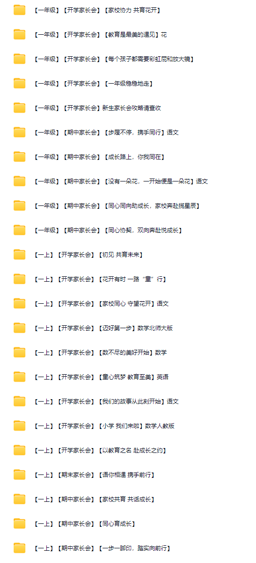 图片[2]-小学1-6年级家长会课件包-千羽教务资料网