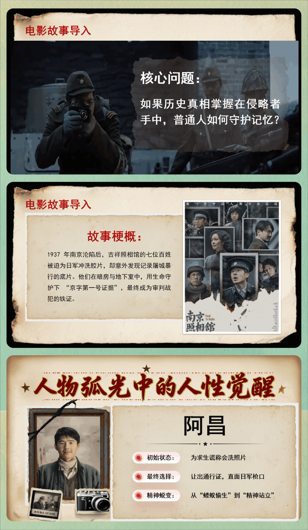 图片[5]-【通用】开学第一课：从《南京照相馆》看当代青年的责任担当-千羽教务资料网