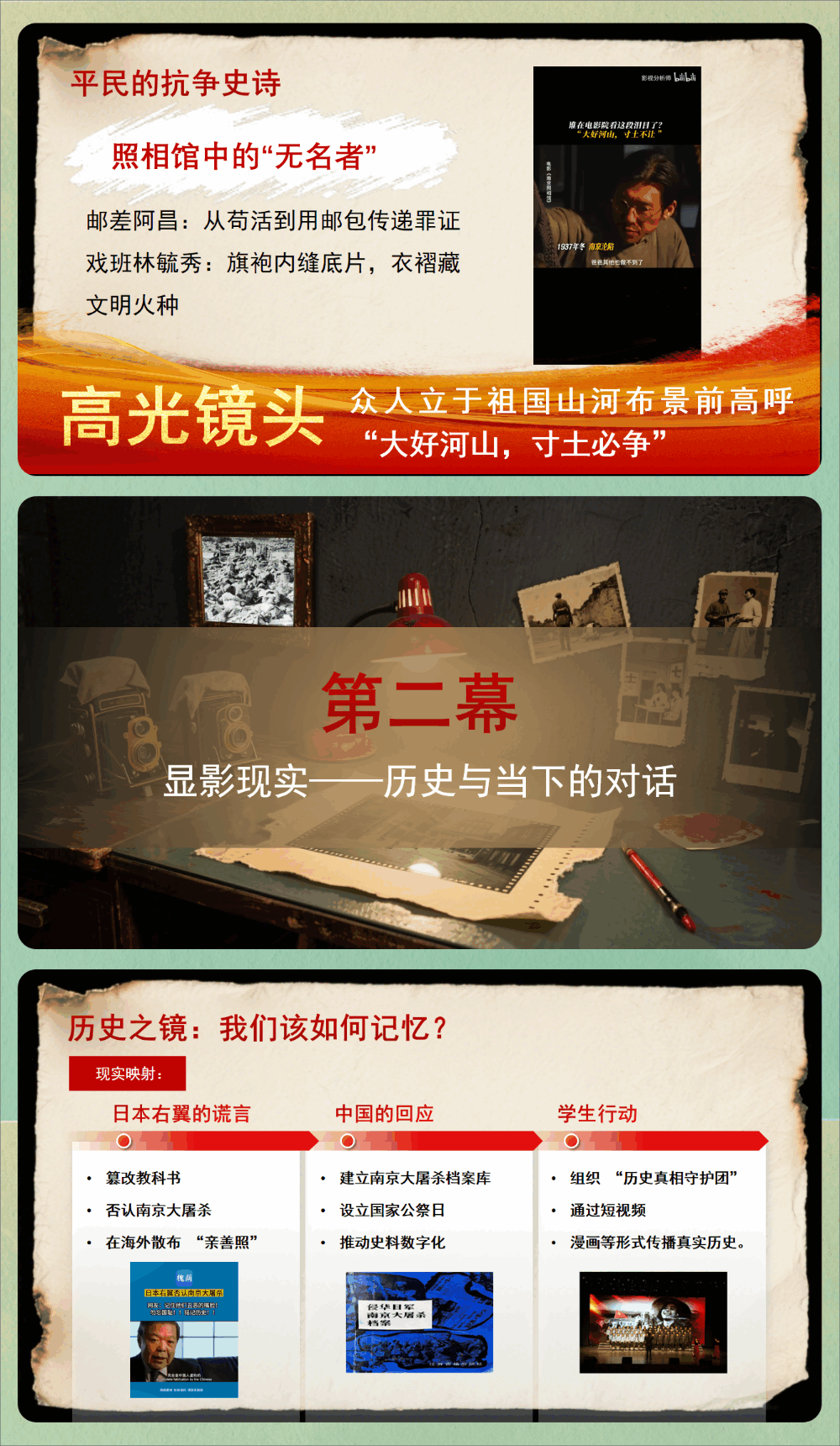 图片[7]-【通用】开学第一课：从《南京照相馆》看当代青年的责任担当-千羽教务资料网